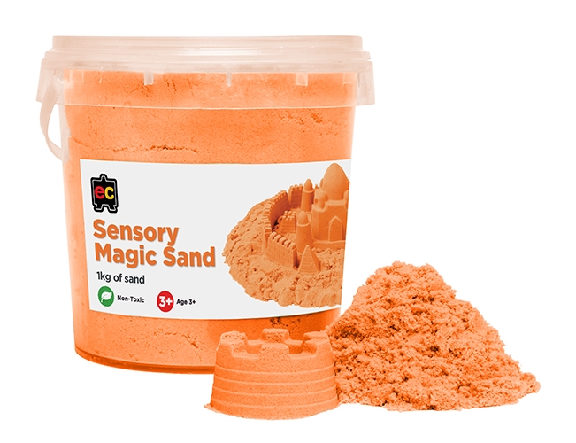 Sensory Magic Sand EC Orange 1Kg Tub